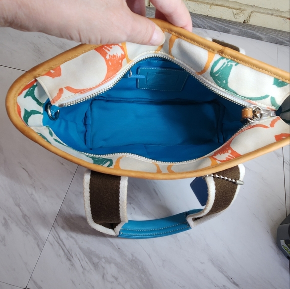 Coach Scribble Signature C's Mini Tote Bag Purse - Picture 10 of 12